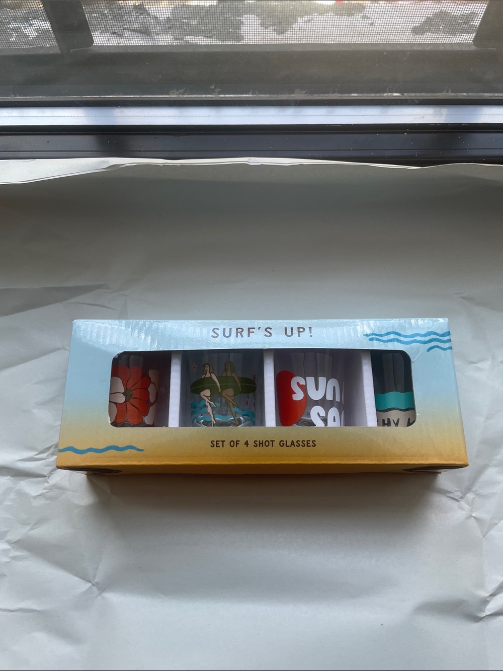 ❤️ Anthropologie Shot Glasses -Set of Four New In Box - Picture 4 of 4